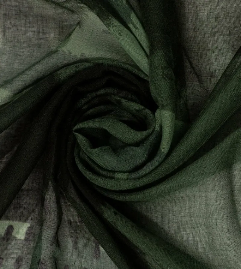 Anekke Amazonia Green Printed Scarf New