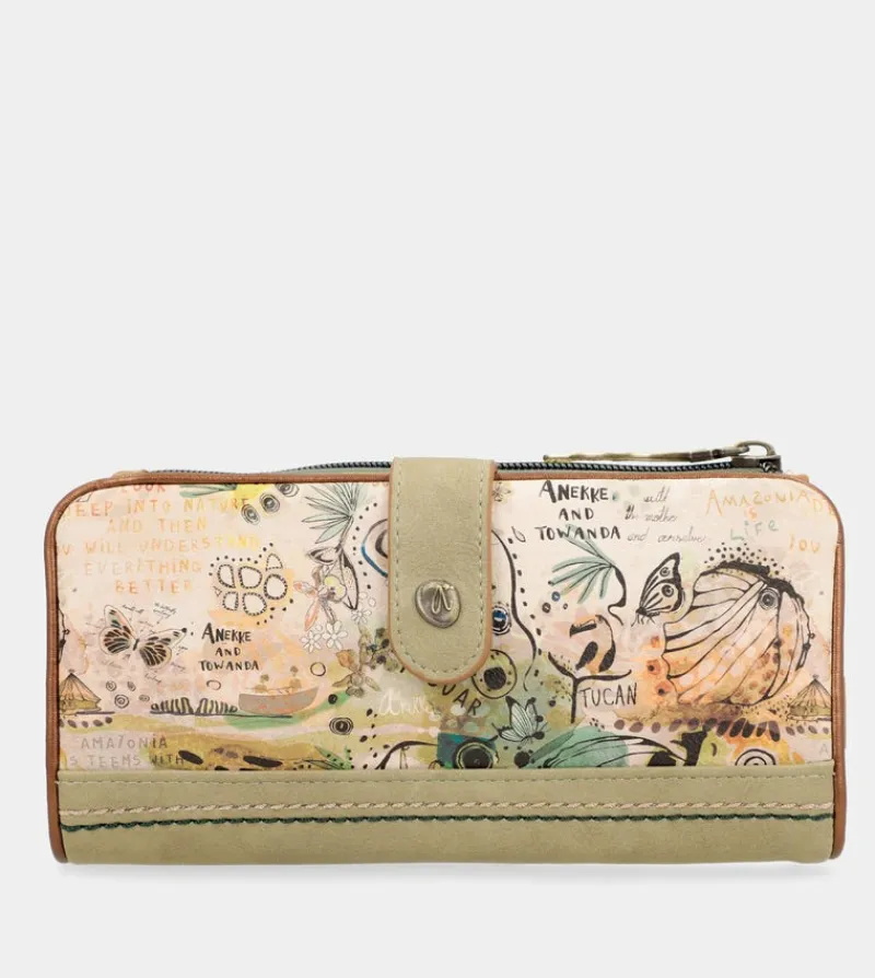 Anekke Amazonia Large Flexible Rfid Wallet Flash Sale