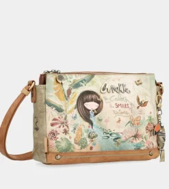 Anekke Amazonia Patterned Crossbody Bag With 3 Compartments Clearance