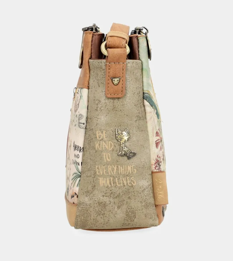Anekke Amazonia Patterned Crossbody Bag With 3 Compartments Clearance