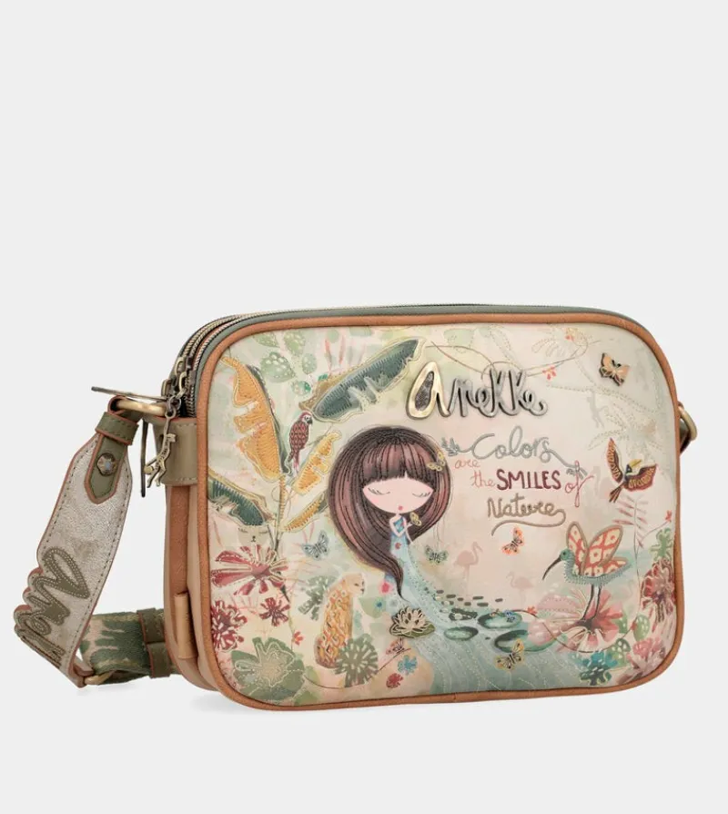 Anekke Amazonia Rectangular Crossbody Bag With 3 Compartments Shop
