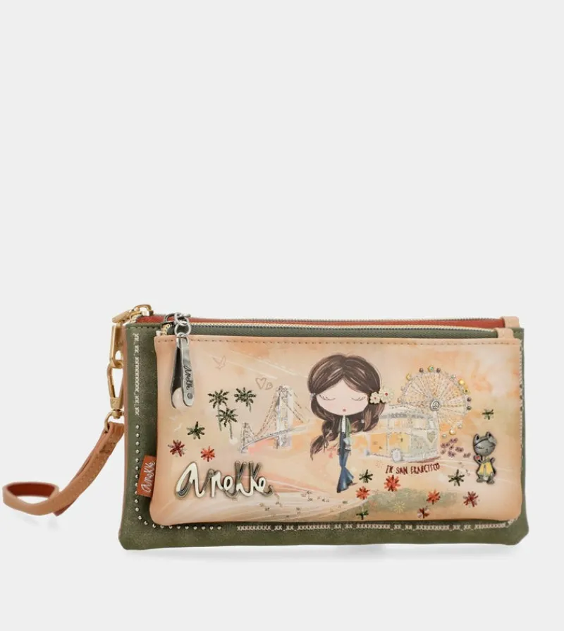 Anekke Peace & Love Camel Rfid Wallet Cheap