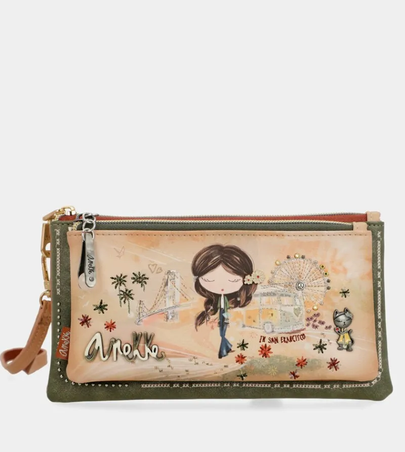 Anekke Peace & Love Camel Rfid Wallet Cheap