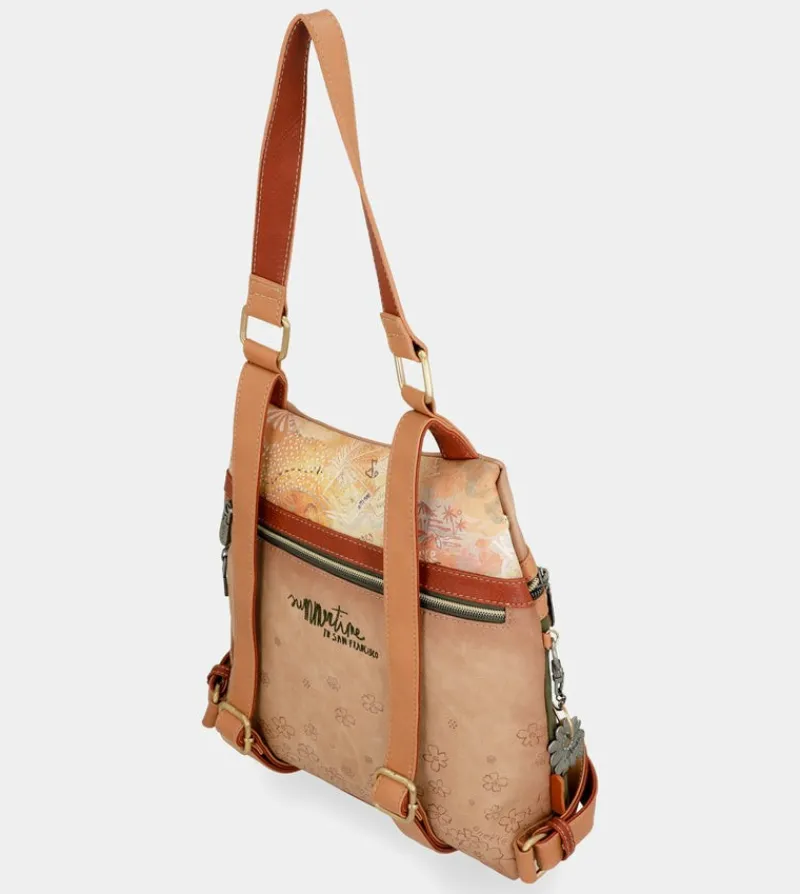 Anekke Peace & Love Camel Anti-Theft Backpack Store