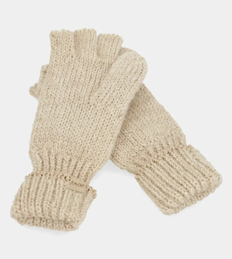 Anekke Beige Logo Mittens Outlet