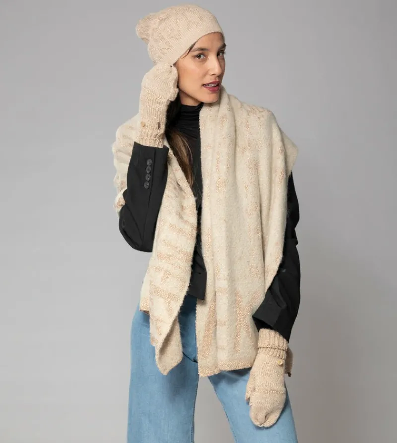 Anekke Beige Logo Mittens Outlet