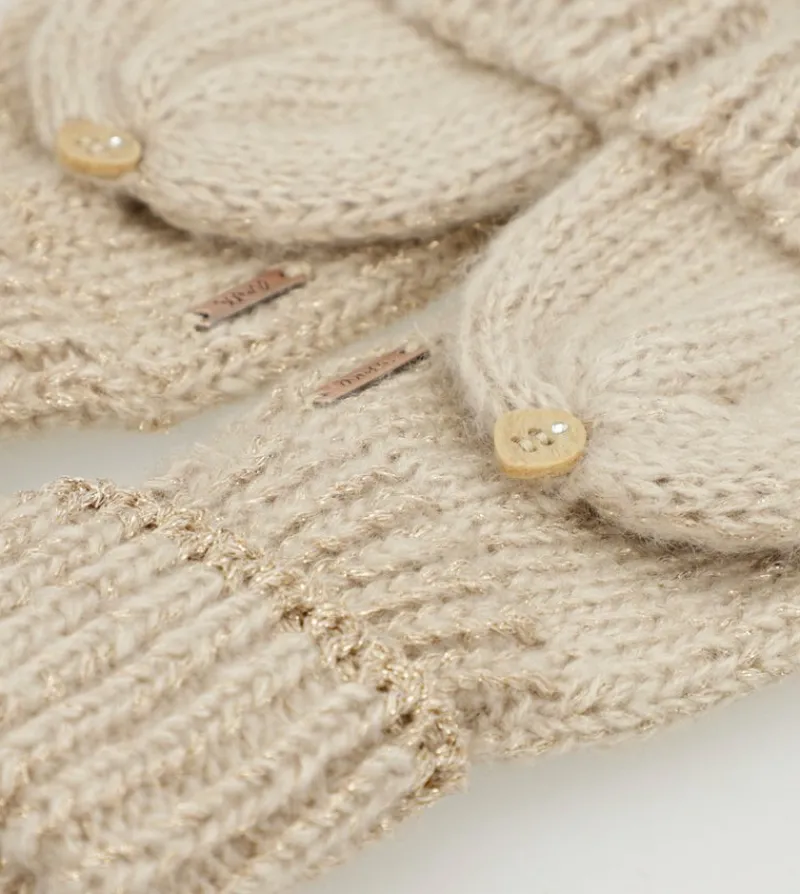 Anekke Beige Logo Mittens Outlet