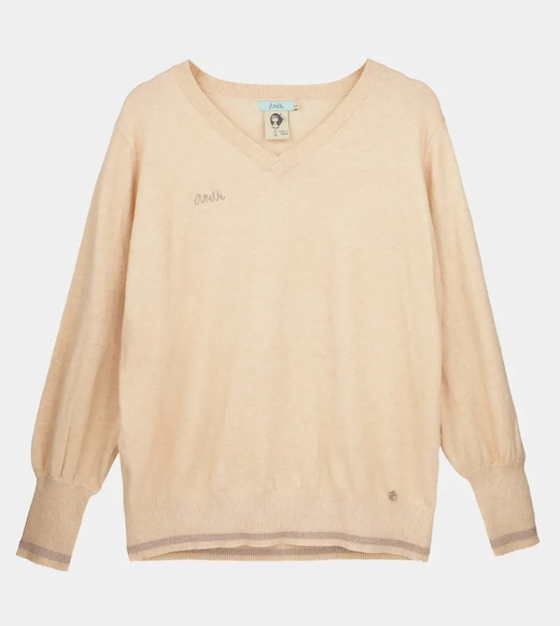 Anekke Beige Shoen V-Neck Sweater Best