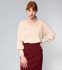 Anekke Beige Shoen V-Neck Sweater Best