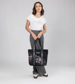 Anekke Black & White Wedge Sneakers Clearance