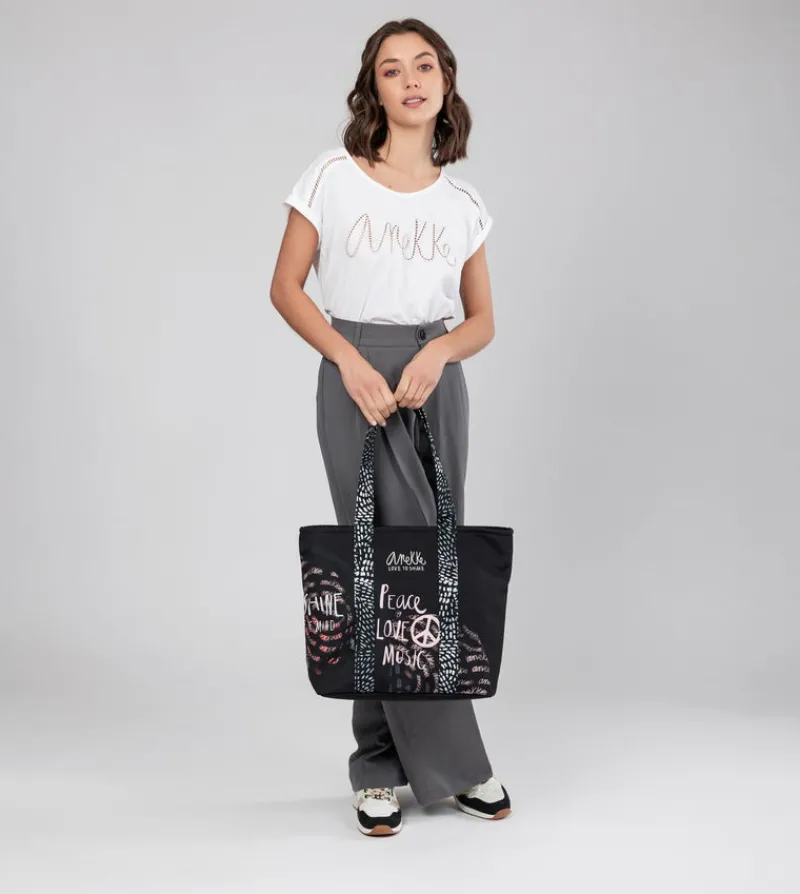 Anekke Black & White Wedge Sneakers Clearance