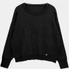 Anekke Black Contemporary Sweater Hot