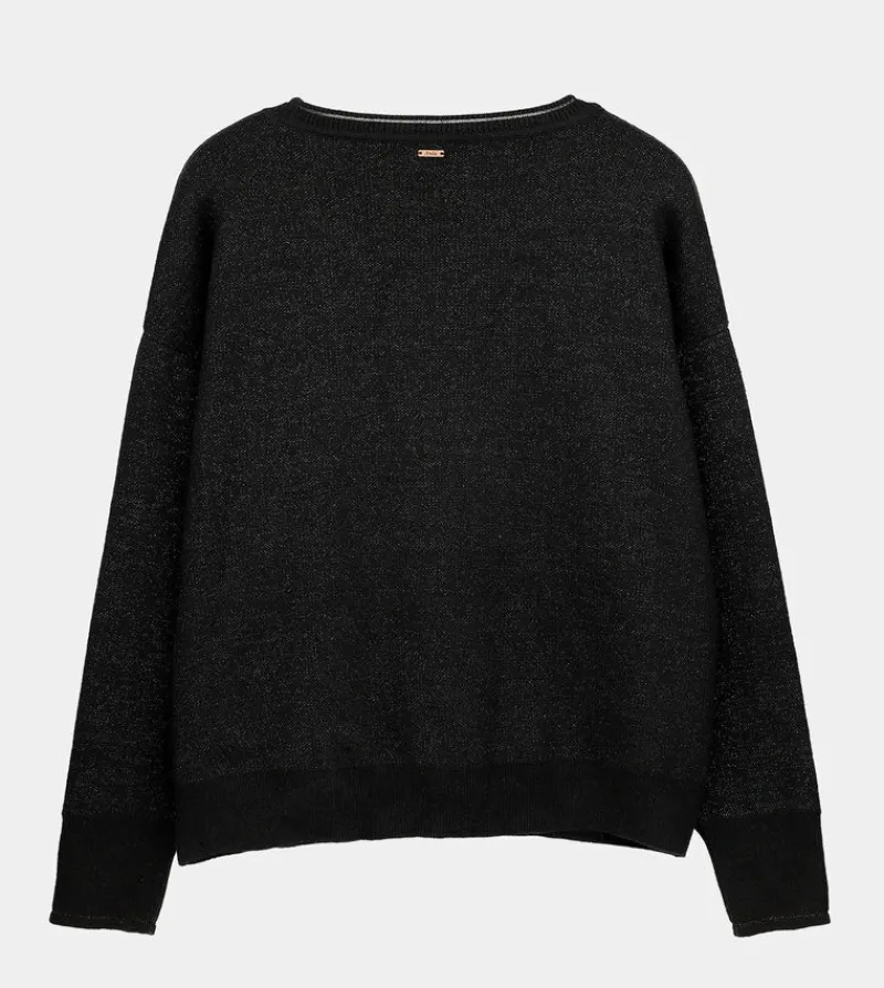 Anekke Black Contemporary Sweater Hot