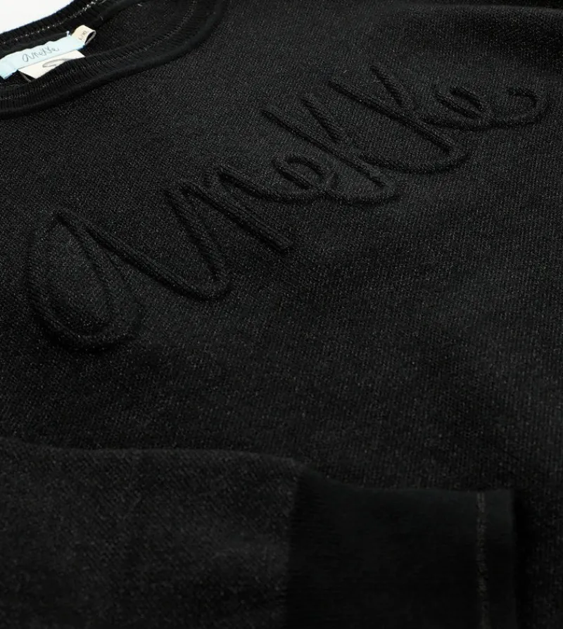 Anekke Black Contemporary Sweater Hot