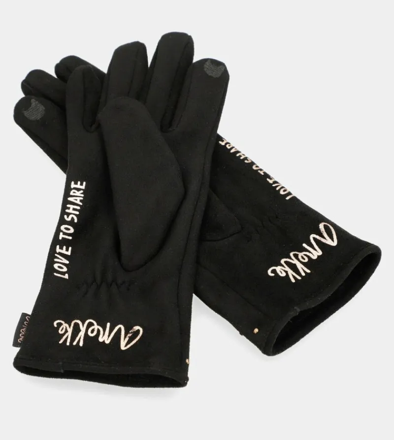 Anekke Black Fleece-Lined Gloves Store