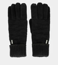 Anekke Black Knit Gloves New