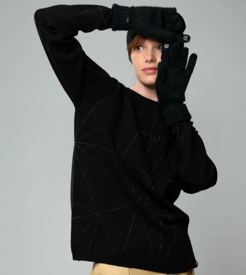 Anekke Black Logomania Gloves Store