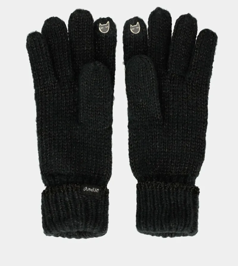 Anekke Black Logomania Gloves Store