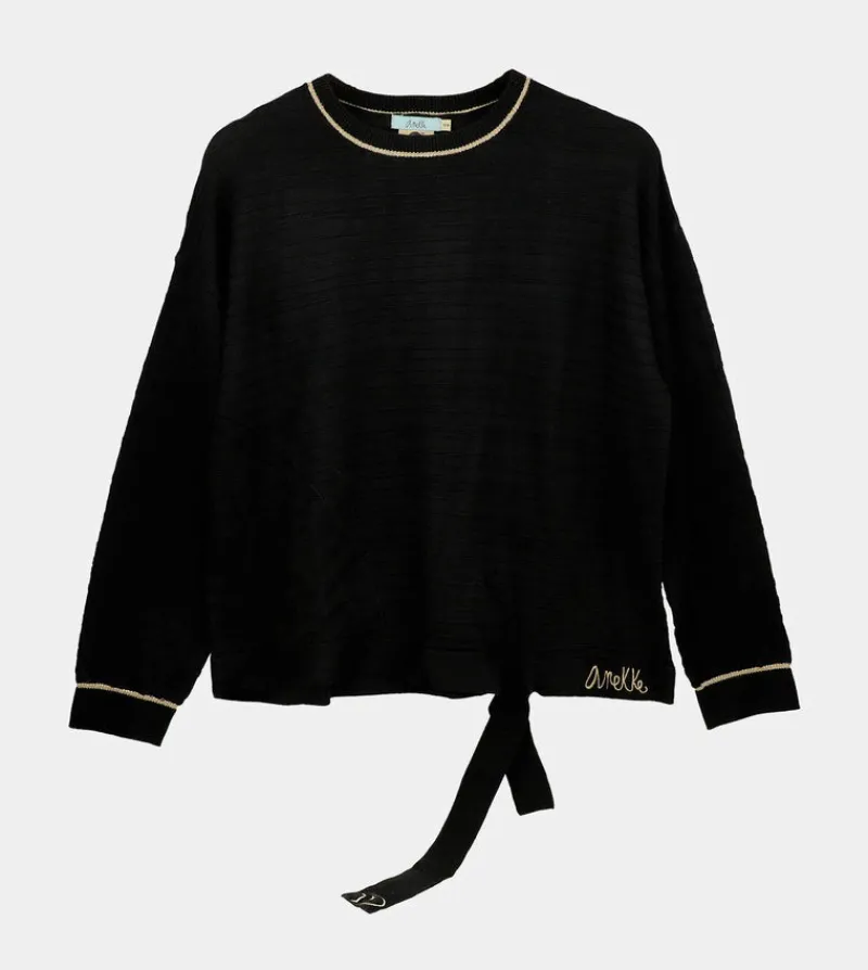 Anekke Black Shoen Crew Neck Sweater Sale