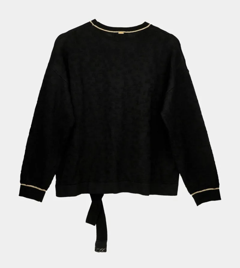 Anekke Black Shoen Crew Neck Sweater Sale