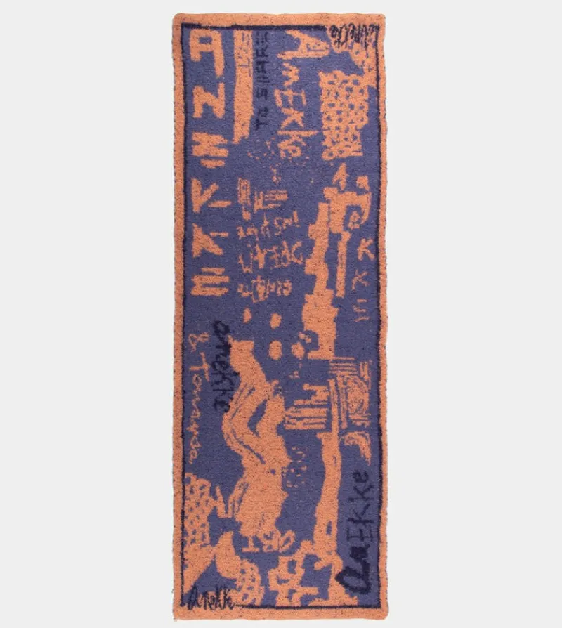 Anekke Blue And Terracotta Contemporary Scarf. Best Sale