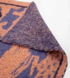 Anekke Blue And Terracotta Contemporary Scarf. Best Sale