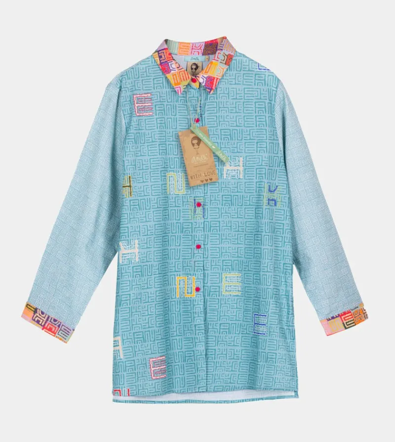 Anekke Blue Shirt Cheap