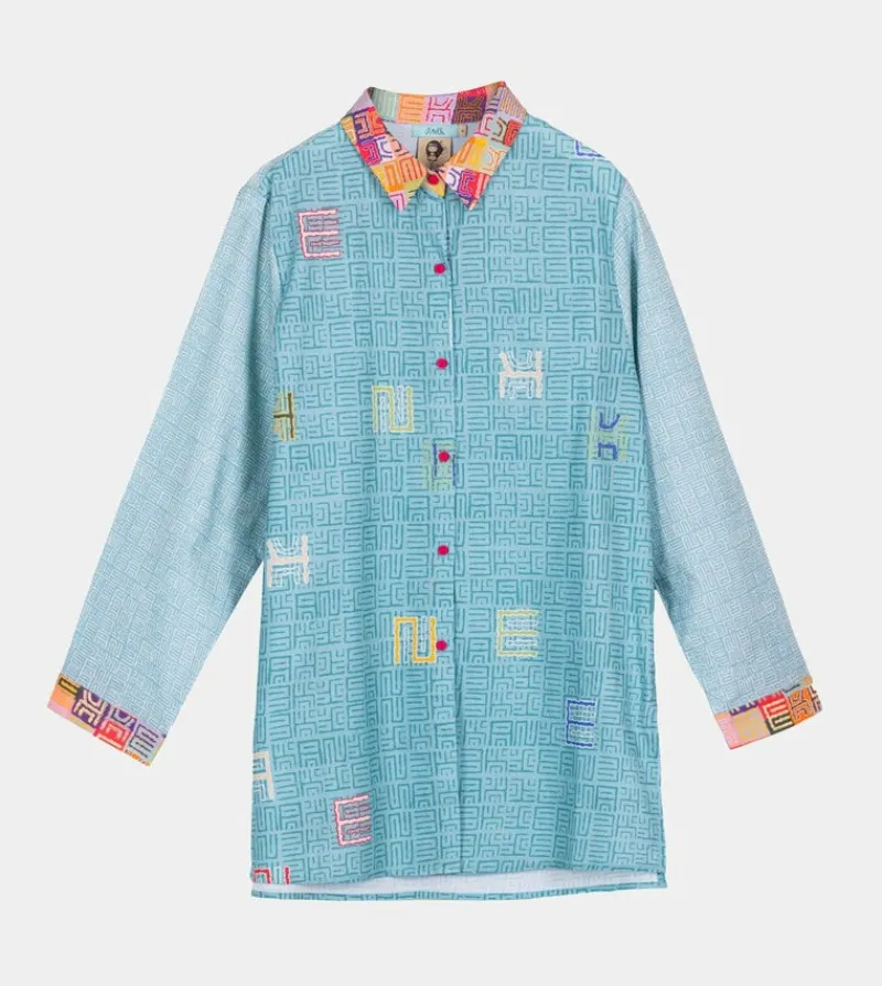 Anekke Blue Shirt Cheap