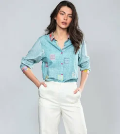 Anekke Blue Shirt Cheap