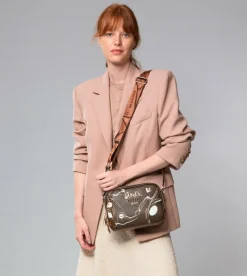 Anekke Brown Shoulder Bag 2 Compartments Nature Shodo New