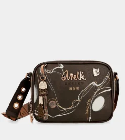 Anekke Brown Shoulder Bag 2 Compartments Nature Shodo New