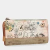Anekke Butterfly Large Flexible Rfid Wallet New