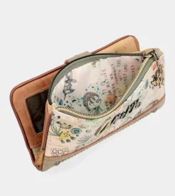 Anekke Butterfly Large Flexible Rfid Wallet New