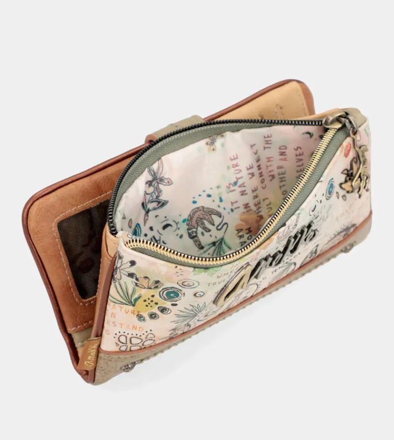 Anekke Butterfly Large Flexible Rfid Wallet New