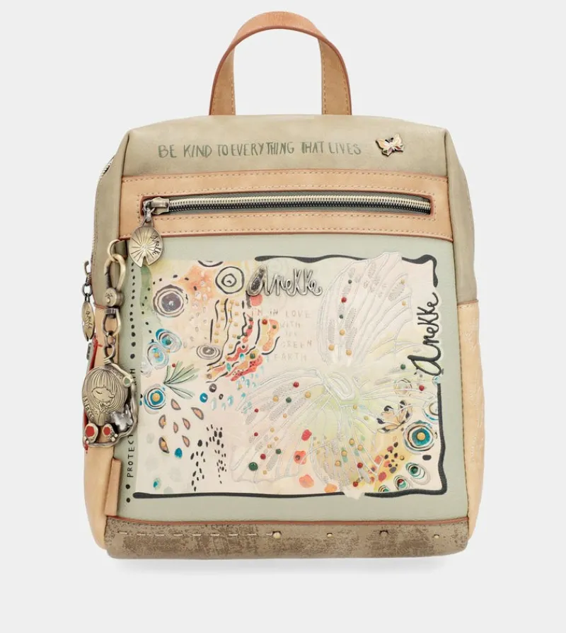 Anekke Butterfly Printed Backpack Fashion
