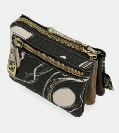 Anekke 3 Compartment Purse Black Nature Shodo Discount