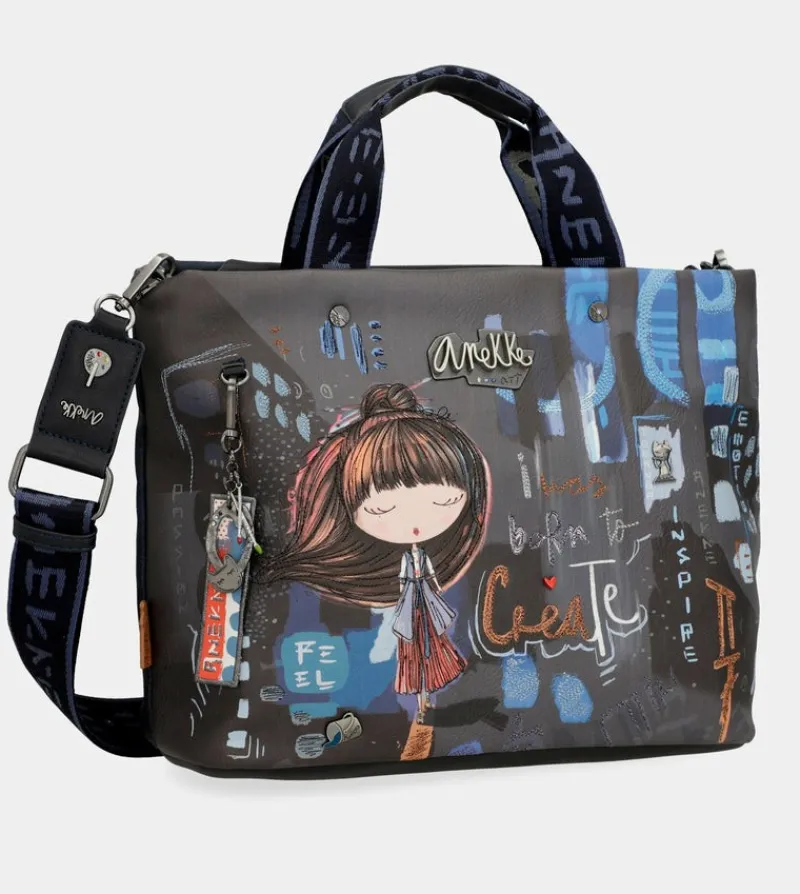 Anekke Contemporary 2 Handle Shoulder Bag Fashion