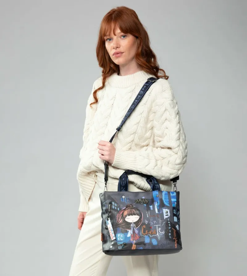 Anekke Contemporary 2 Handle Shoulder Bag Fashion