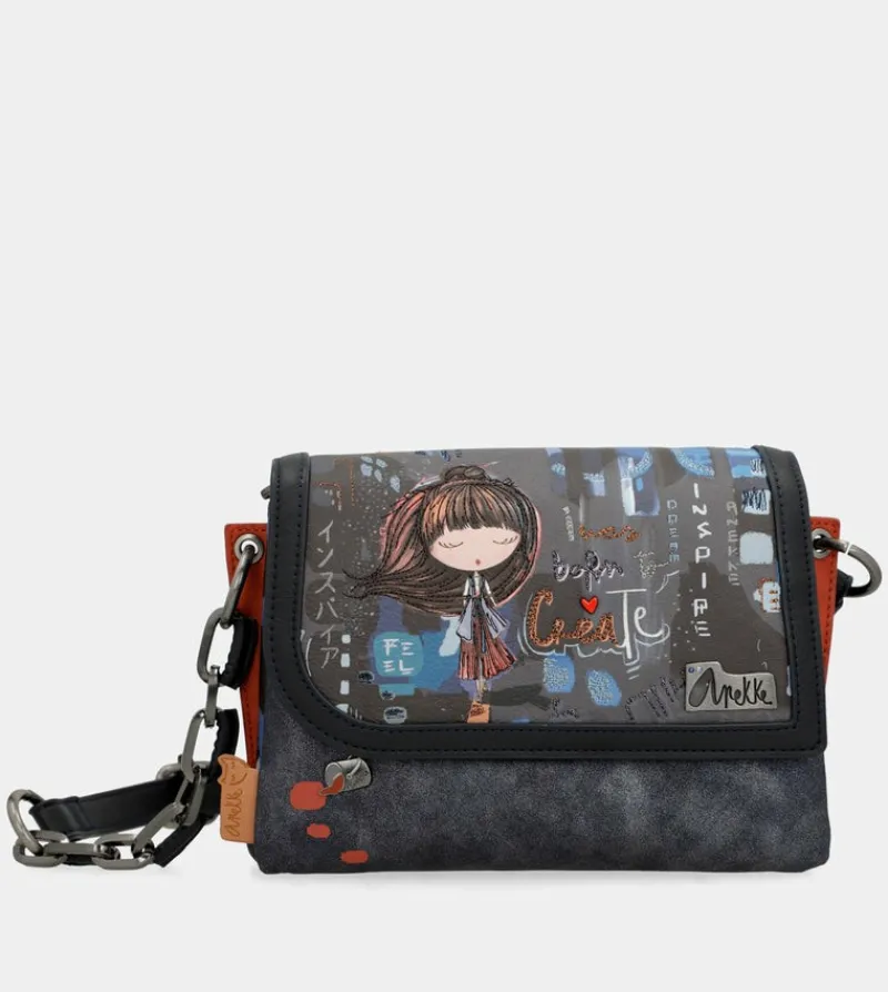 Anekke Contemporary Flap Shoulder Bag Cheap