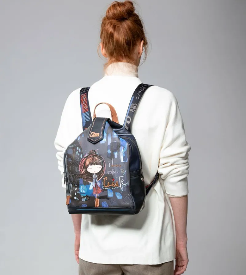 Anekke Contemporary Flexible Medium Sized Backpack Hot
