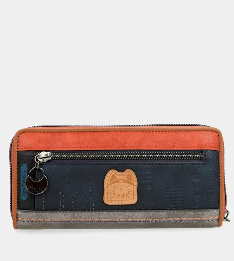 Anekke Contemporary Large Embossed Rfid Wallet Discount