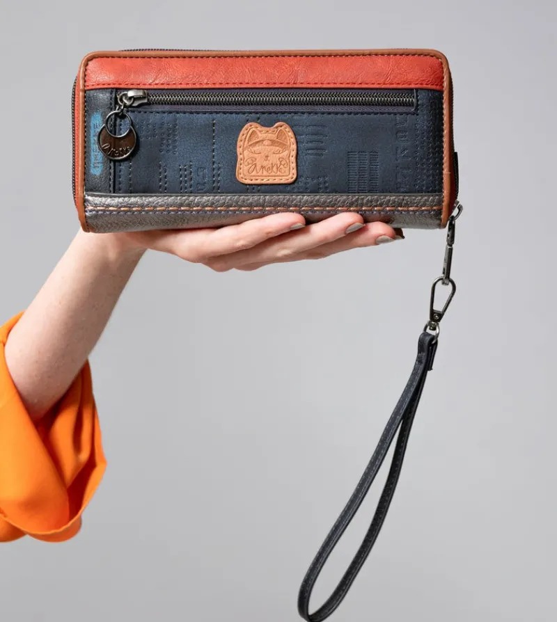 Anekke Contemporary Large Embossed Rfid Wallet Discount
