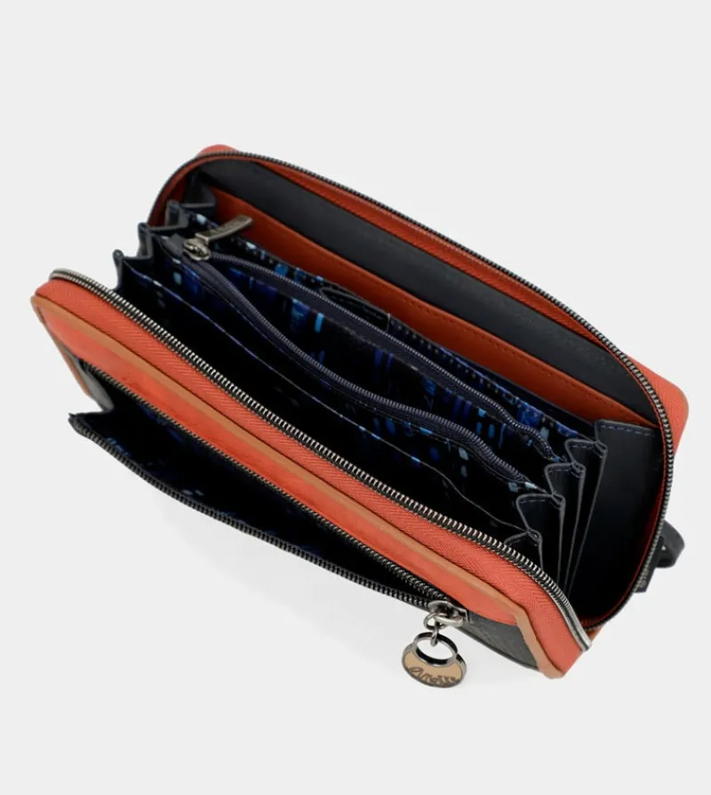Anekke Contemporary Large Embossed Rfid Wallet Discount