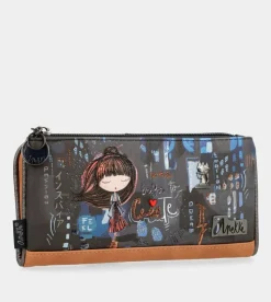 Anekke Contemporary Large Flexible Rfid Wallet Clearance