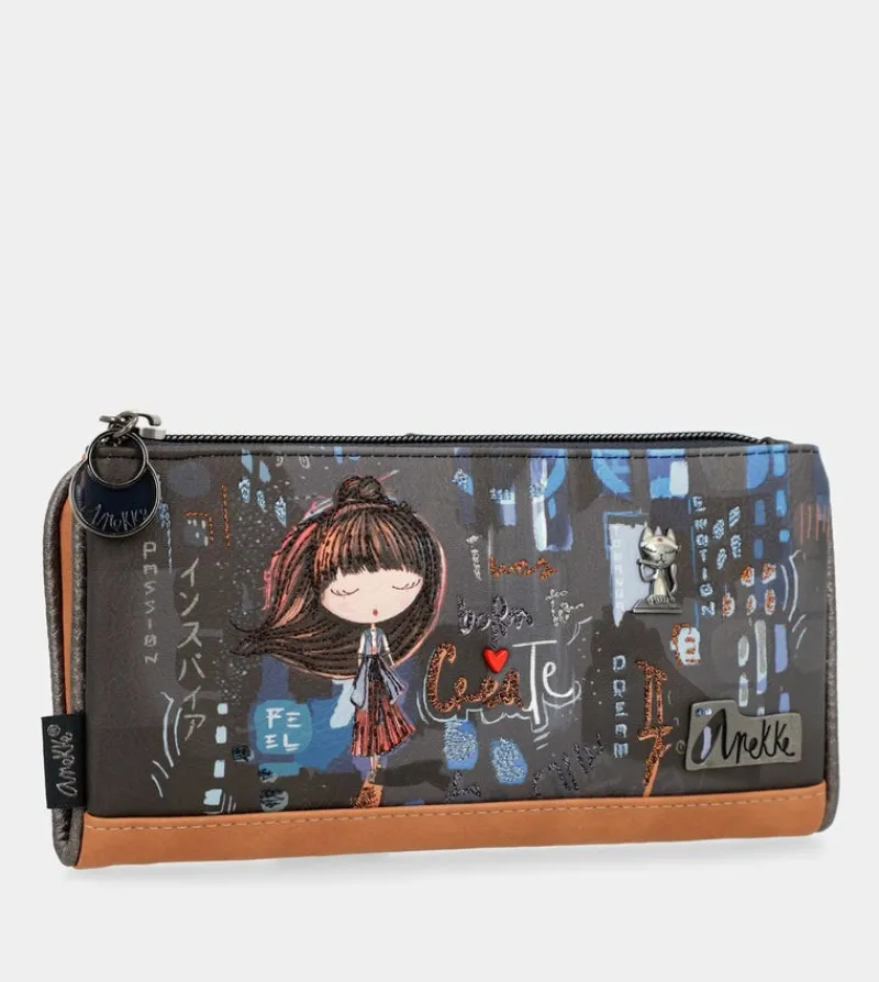 Anekke Contemporary Large Flexible Rfid Wallet Clearance