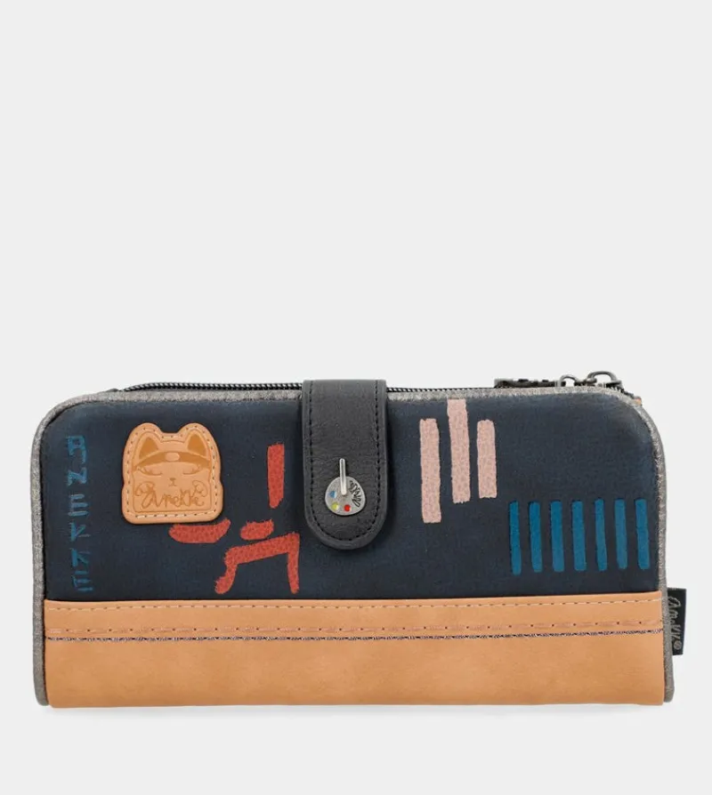 Anekke Contemporary Large Flexible Rfid Wallet Clearance