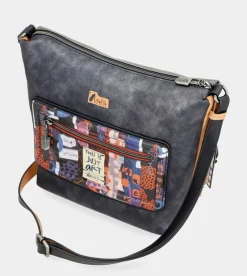 Anekke Contemporary Large Printed Messenger Bag Best Sale