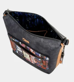 Anekke Contemporary Large Printed Messenger Bag Best Sale