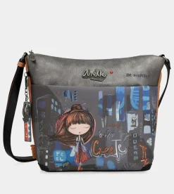 Anekke Contemporary Large Printed Messenger Bag Best Sale