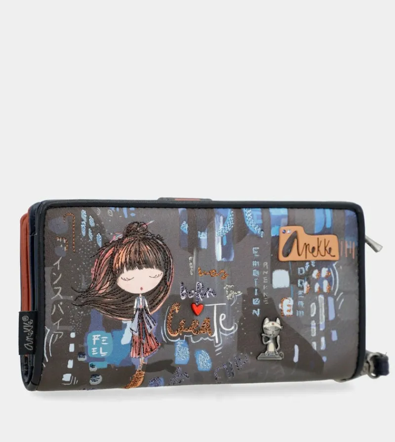 Anekke Contemporary Large Rfid Wallet Contemporary Clearance